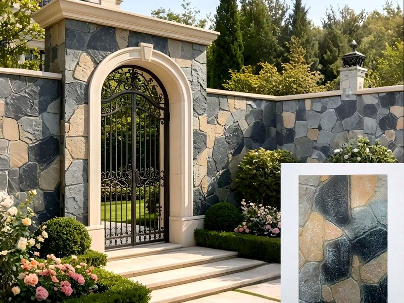 Stone-look surface